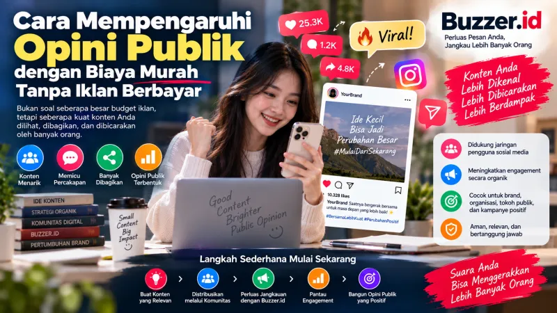 Cara Mempengaruhi Opini Publik dengan Biaya Murah Tanpa Iklan Berbayar