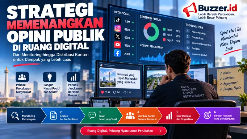 Strategi Memenangkan Opini Publik di Ruang Digital: Dari Monitoring hingga Distribusi Konten
