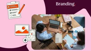 Sistem desain brand multiplatform dengan panduan warna, tipografi, logo, dan komponen visual untuk situs web, aplikasi, serta media sosial.
