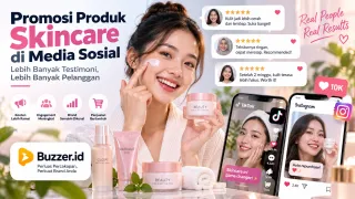 promosi produk skincare di media sosial
